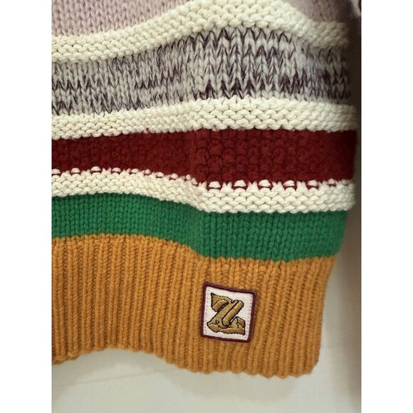 Zimmerman Multicolored Striped Sweater Women’s Merino Wool Blend - Picture 9 of 10